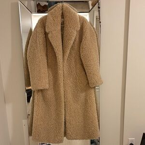 Women's Ronny kobo Tan Teddy Coat